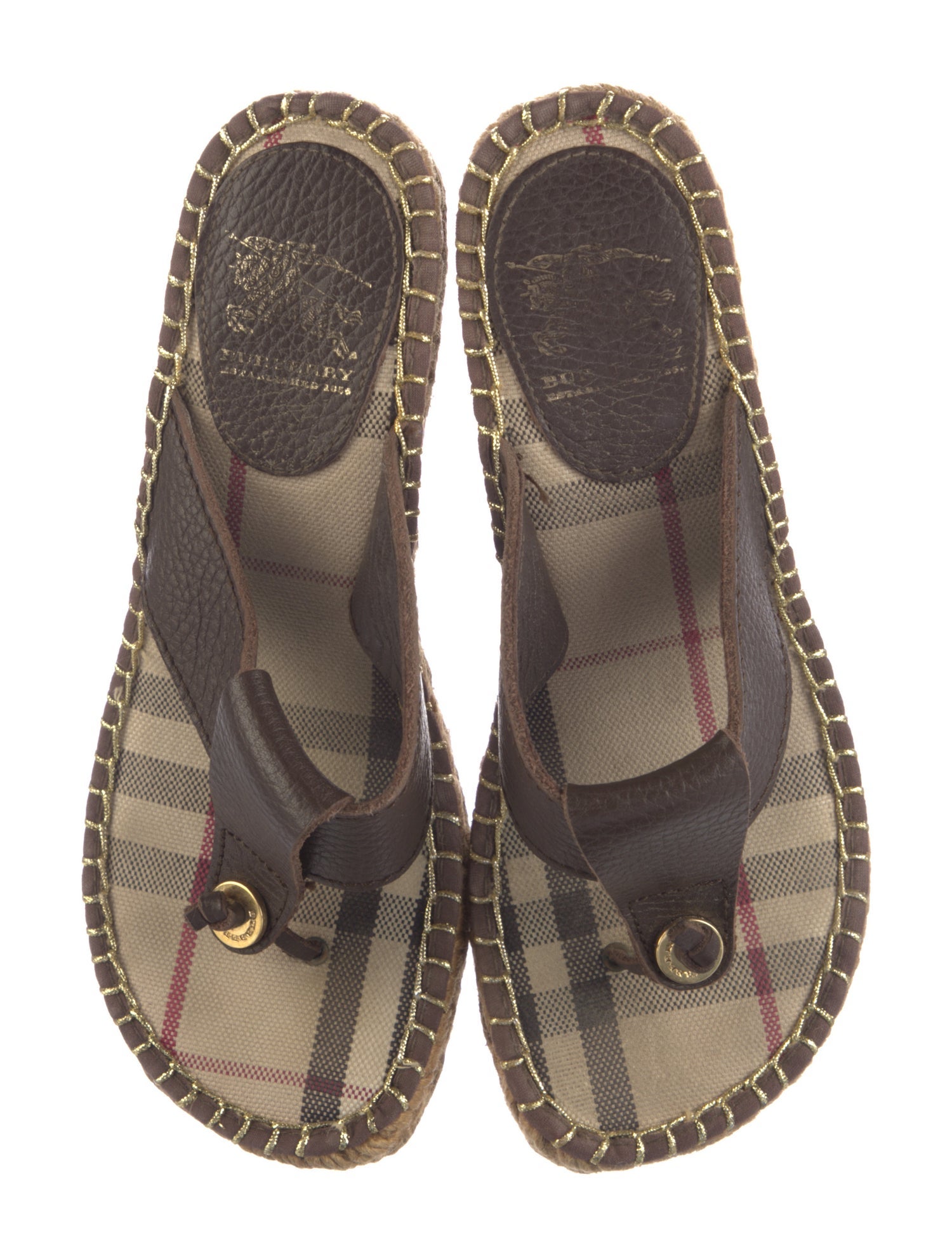 Burberry Vintage Leather Espadrilles